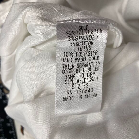 L’ATISTE‎ Women’s Floral Dress Size Small Blue Gold White - Picture 5 of 12